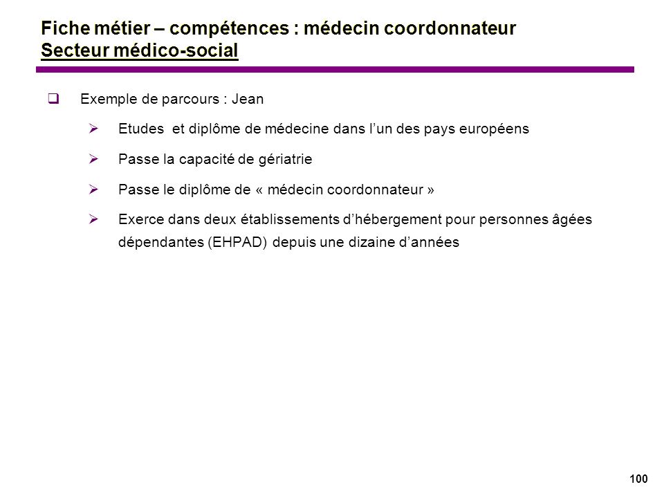 Concentration diplômé racine fiche de poste ehpad Taille paralysie